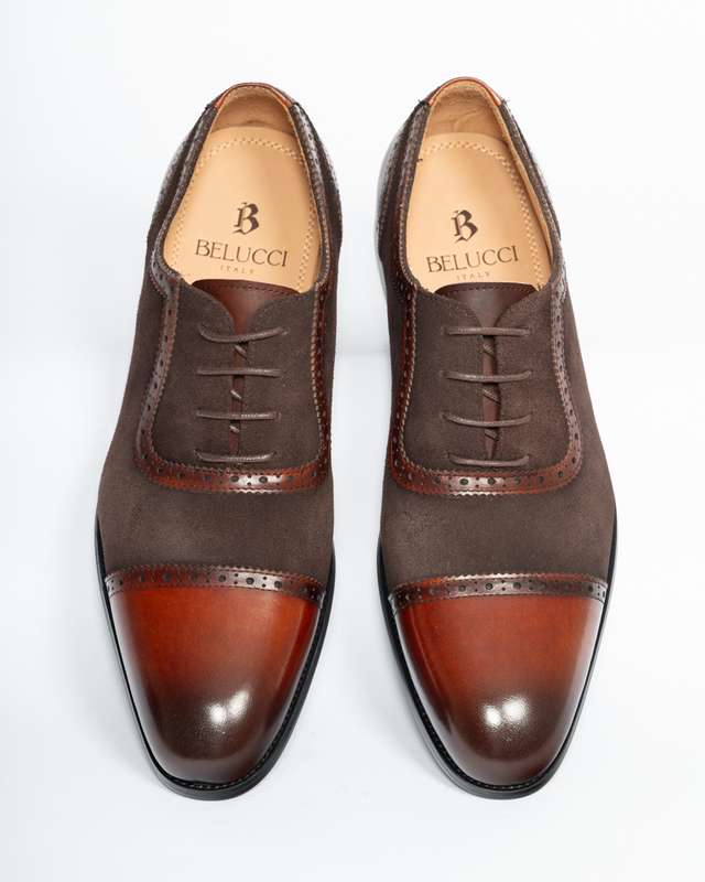 Coffee Oxford Lace-up Loafer