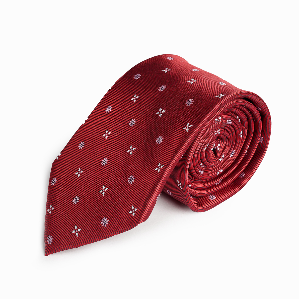 Red Flowered Tie
