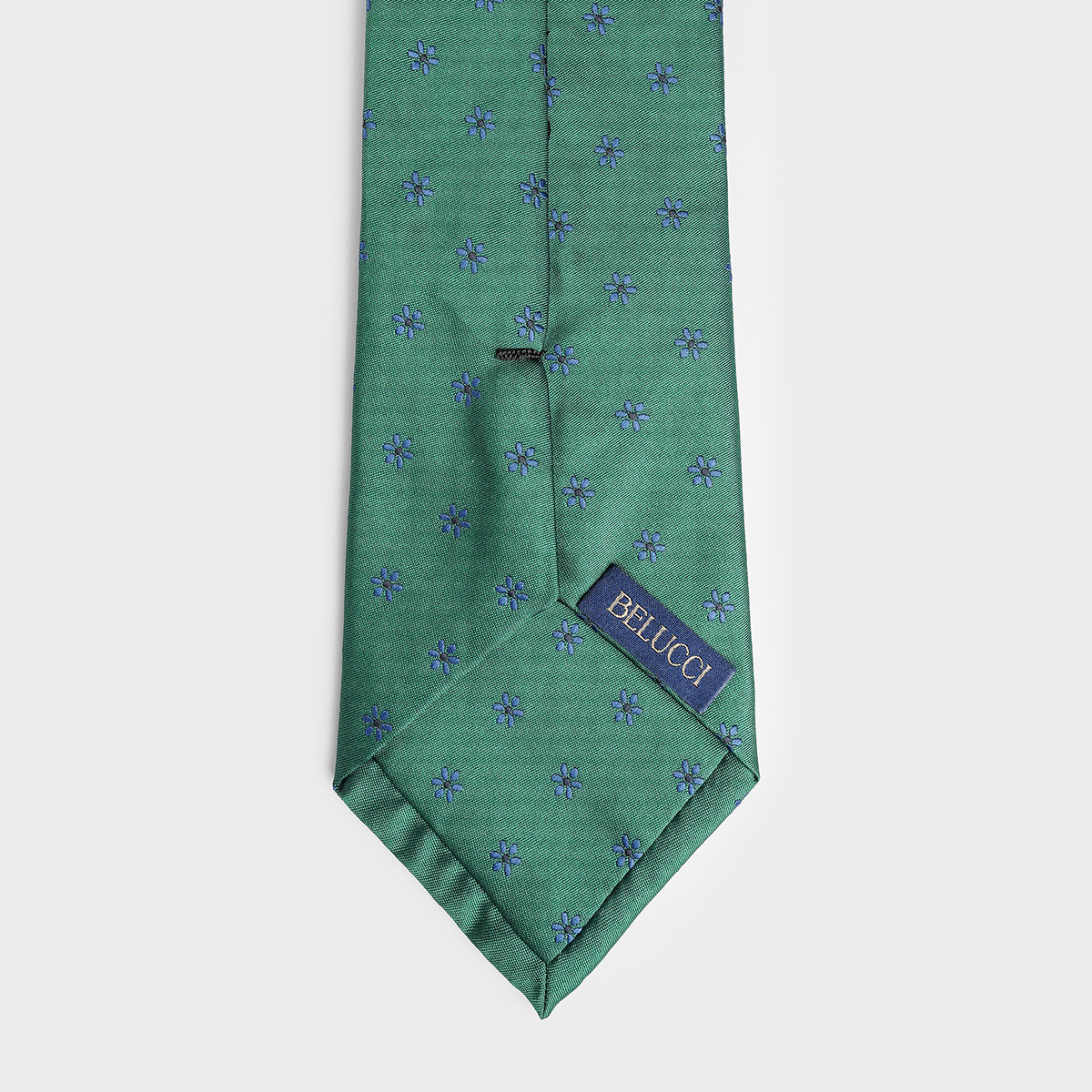 Green Flowered Tie