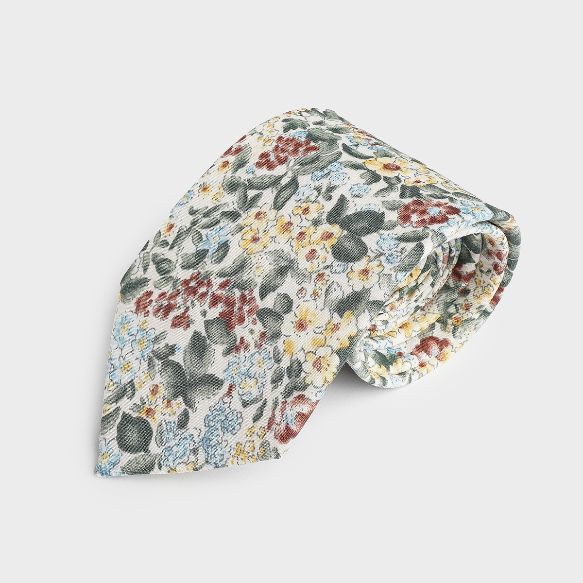 Colored Flowered Tie