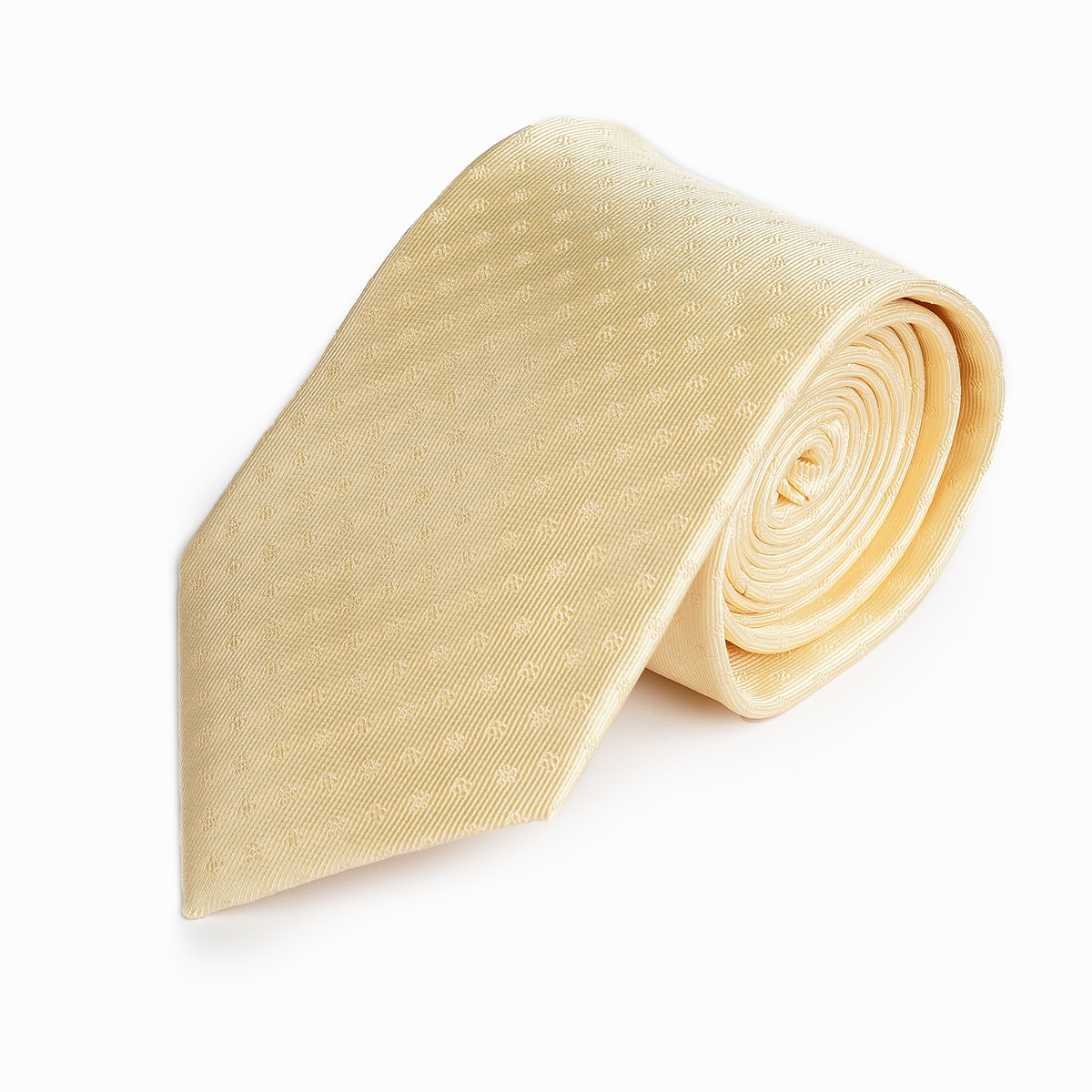 Light.Yellow Flowered Tie