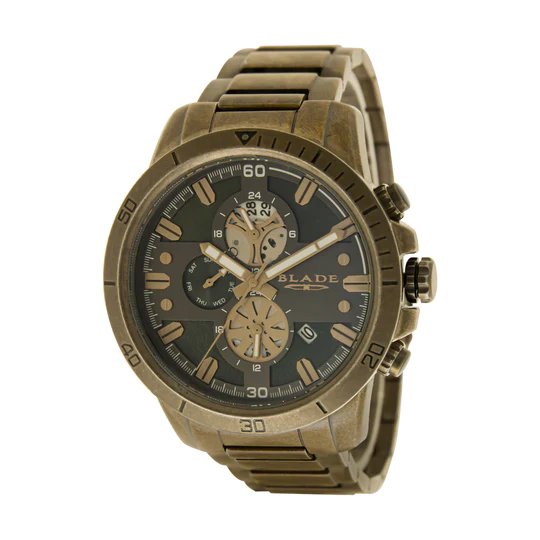 BLADE Virtuoso Antique 3627G2JGJ SS Case & Band Multifunction Men"s Watch