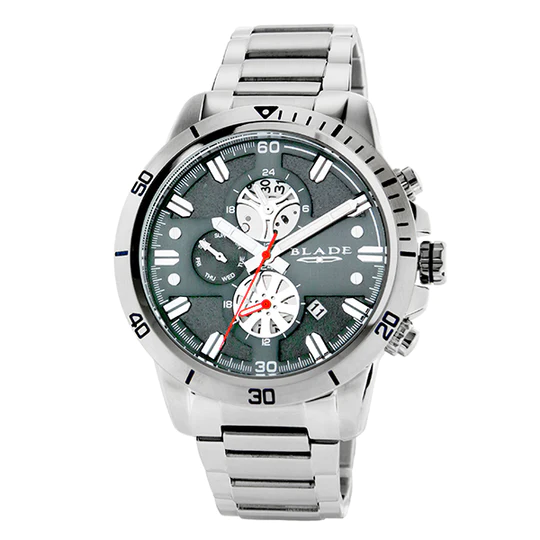 BLADE Virtuoso Blue 3627G2SBS SS Case & Band Multifunction Men"s Watch