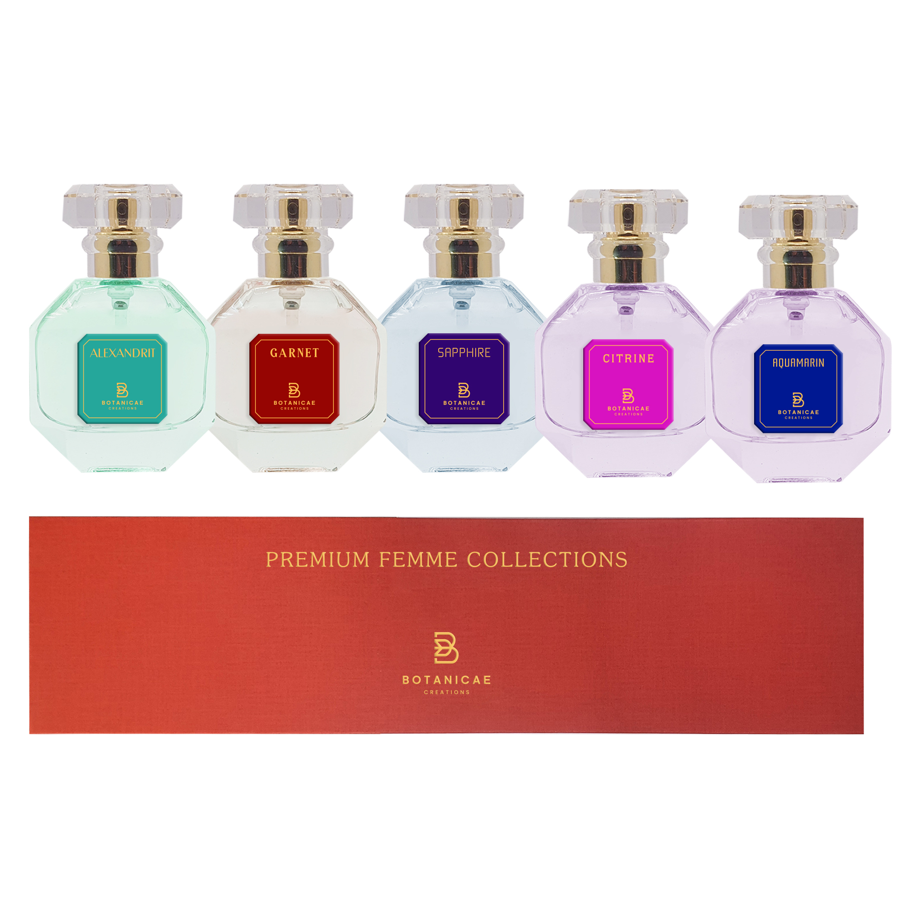 BOTANICAE FEMME COLLECTION / RED / 30 ML X 5 / SET