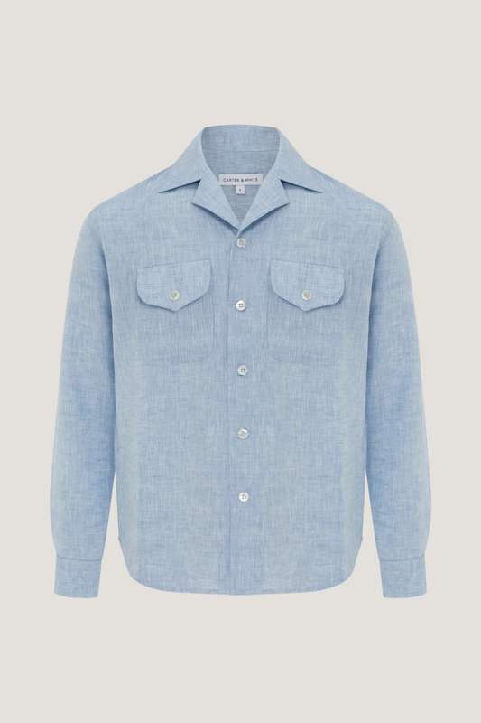 Boys Cuban Collar Shirt