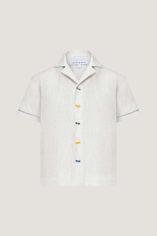 Boys Daffy Contrast Stitch Resort Shirt