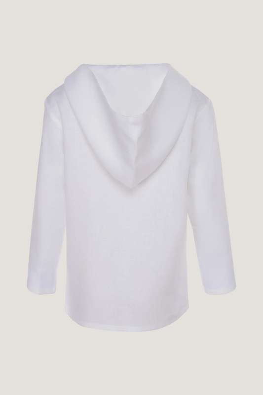 Boys Linen Hoodie Shirt