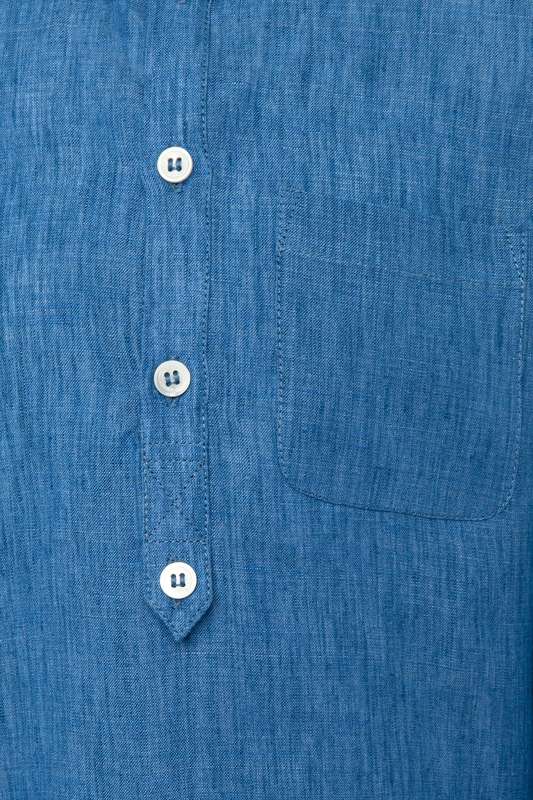 Boys Mandarin Collar Pocket Shirt