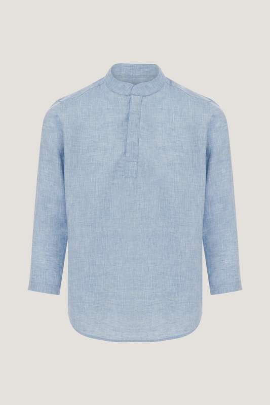 Boys Mandarin Collar Shirt