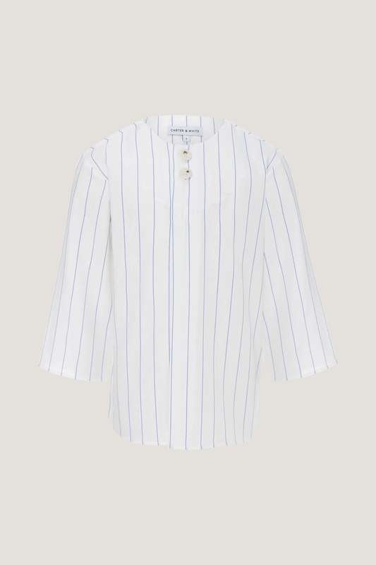 Boys Round Neck Crossed Stitch Shirt