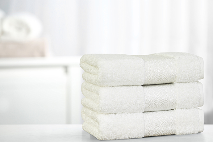 ARABESQUE HAND TOWEL 41X66CM WHITE