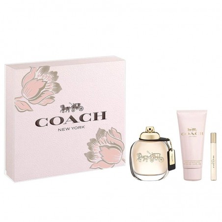 Coach New York W (EDT90ml+B/Lotion100ml+EDT7.5ml) 3Pcs G/Set