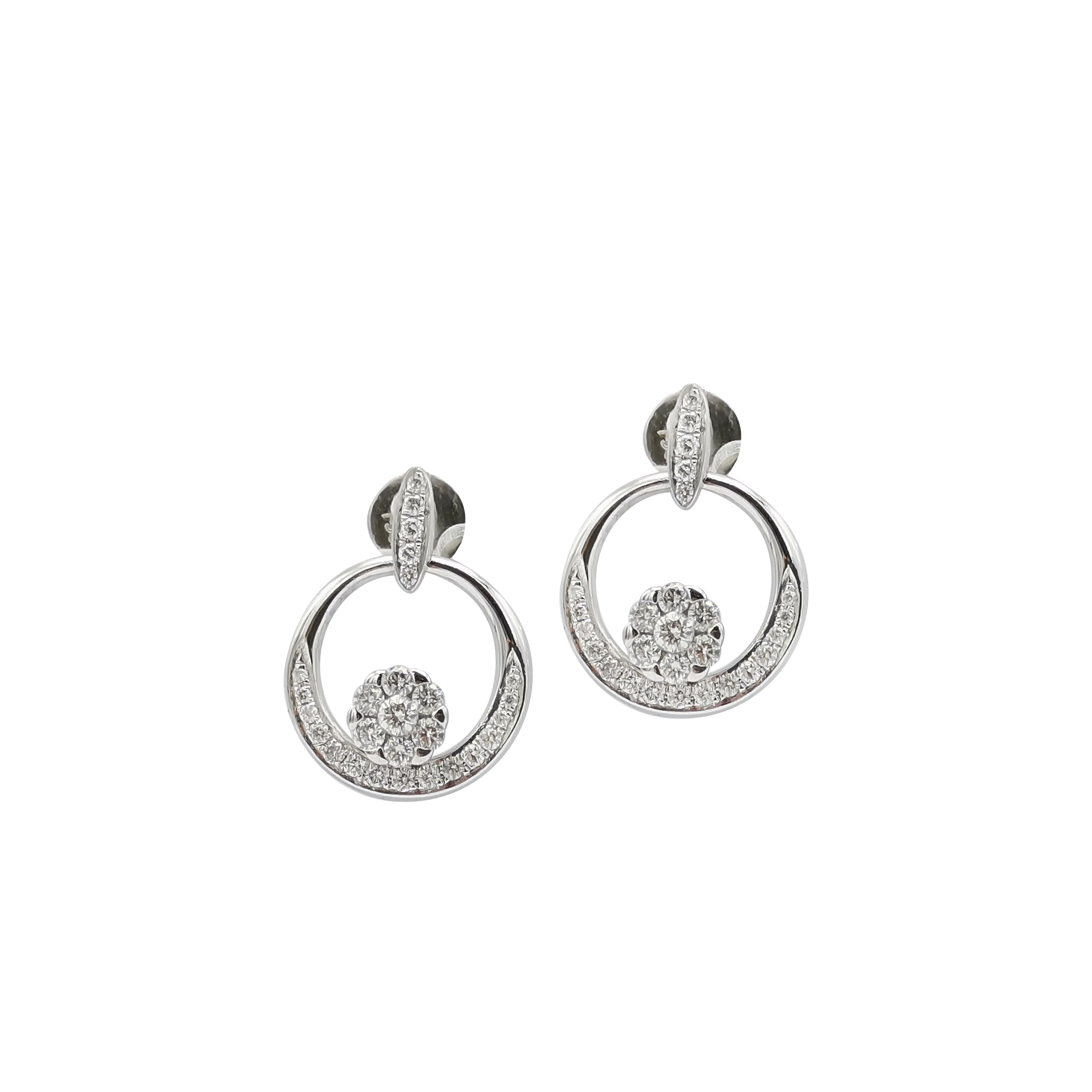Coronet Diamond Earrings-4.63gm