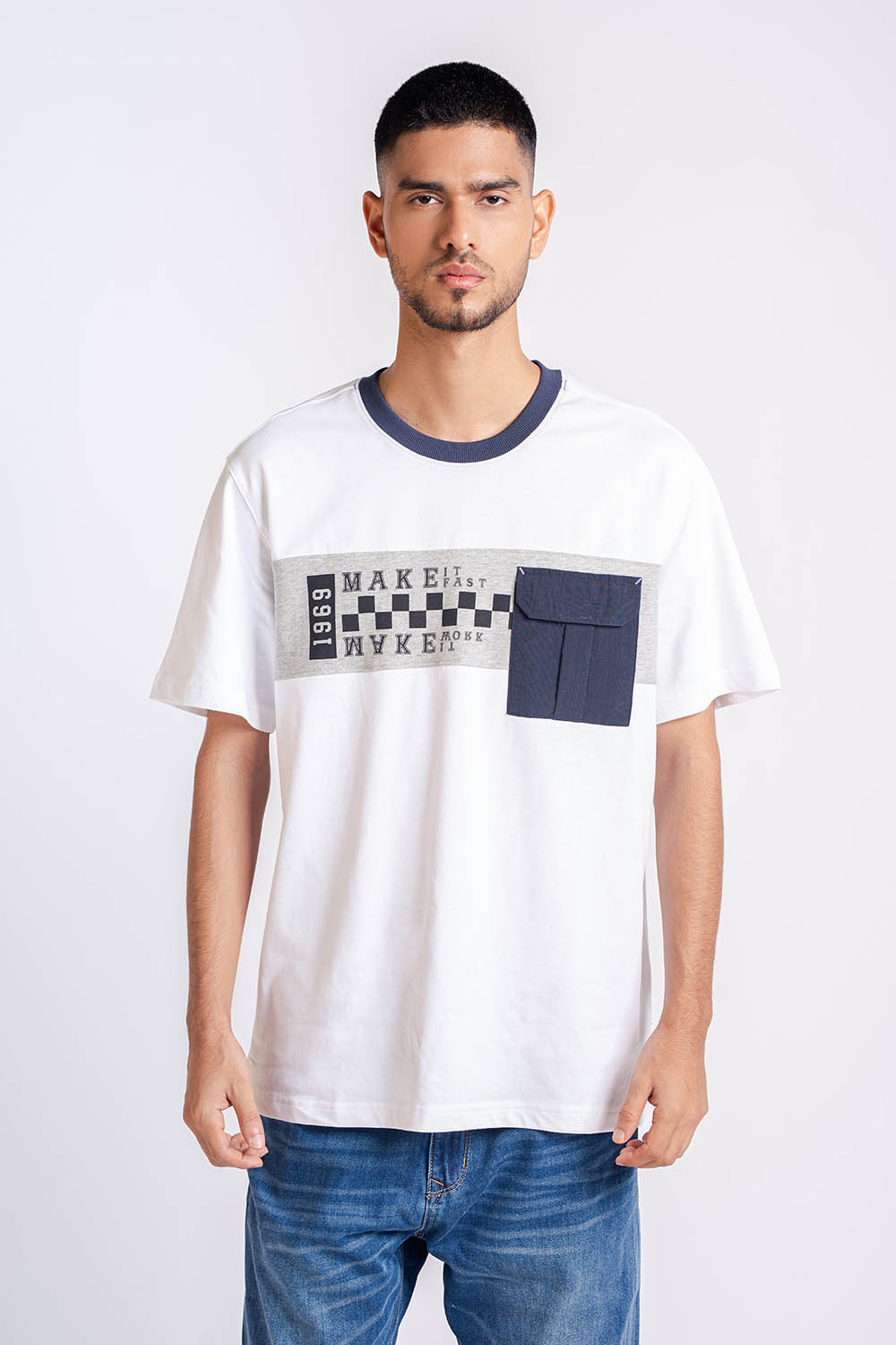 COTTON KNITTED T-SHIRTS - MEN2311030040002