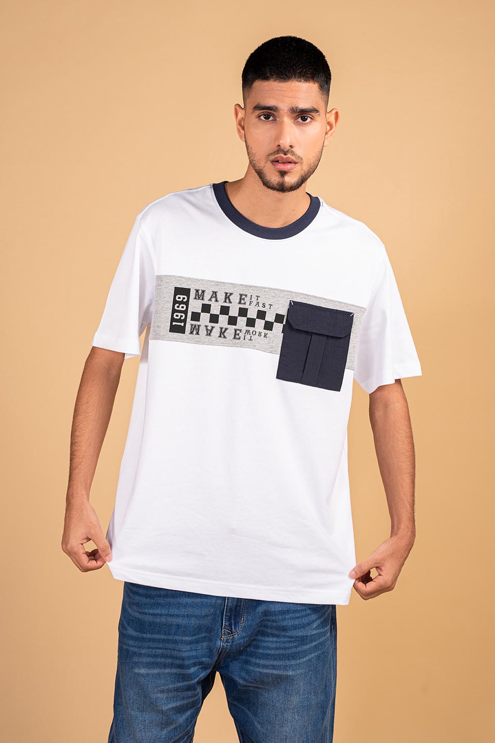 COTTON KNITTED T-SHIRTS - MEN2311030040002