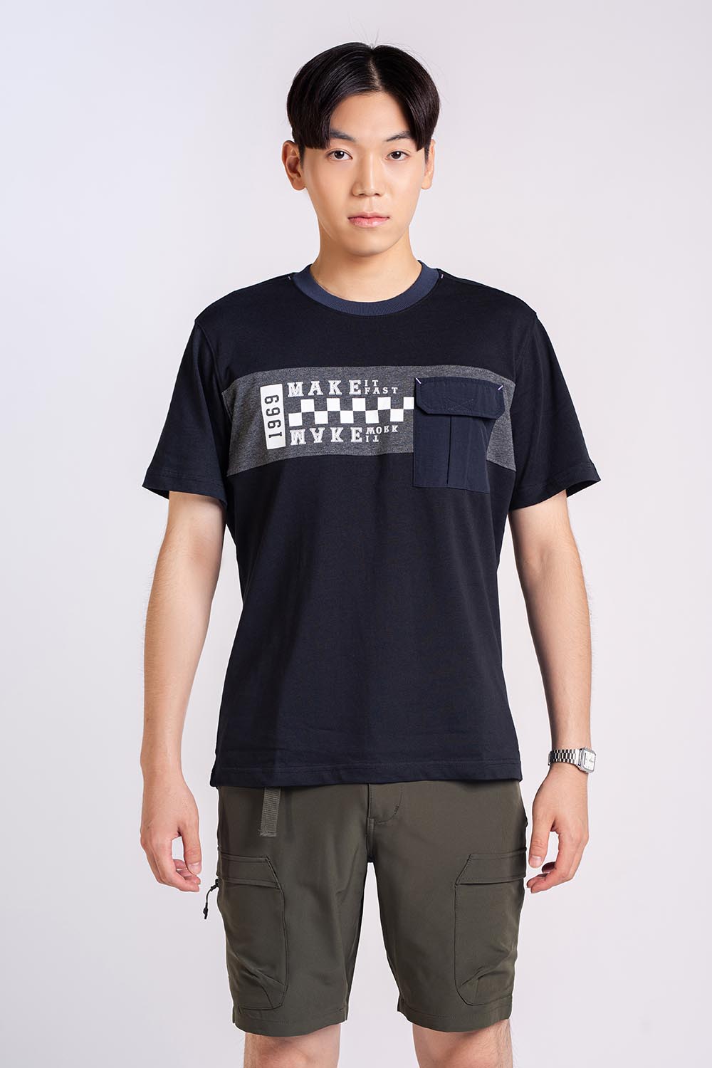 COTTON KNITTED T-SHIRTS - MEN2311030040337