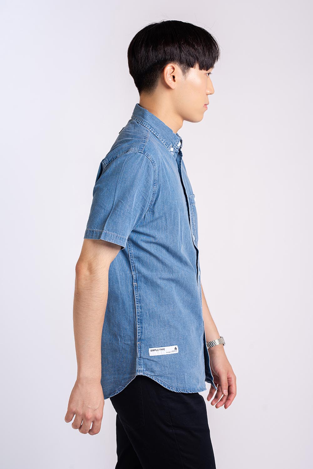 COTTON WOVEN DENIM SHIRTS - MEN2311130017502002