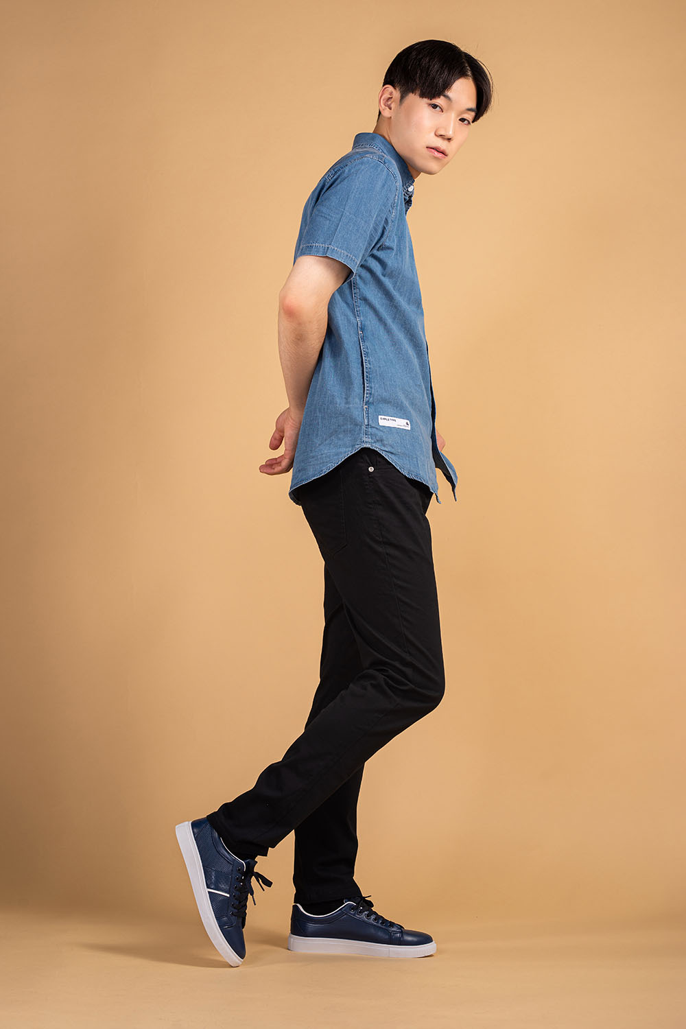 COTTON WOVEN DENIM SHIRTS - MEN2311130017502002