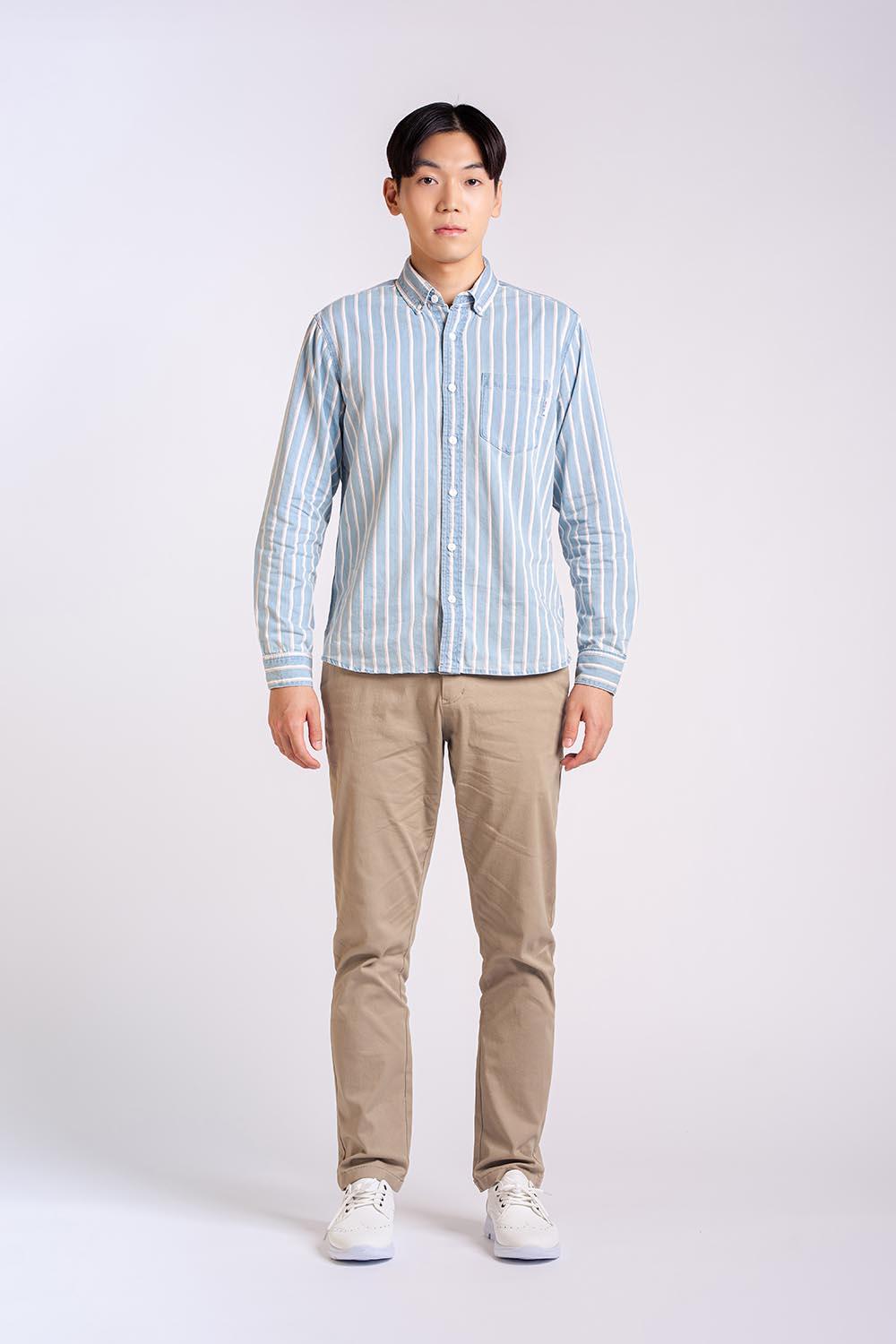 COTTON WOVEN DENIM SHIRTS - MEN2311140017503002