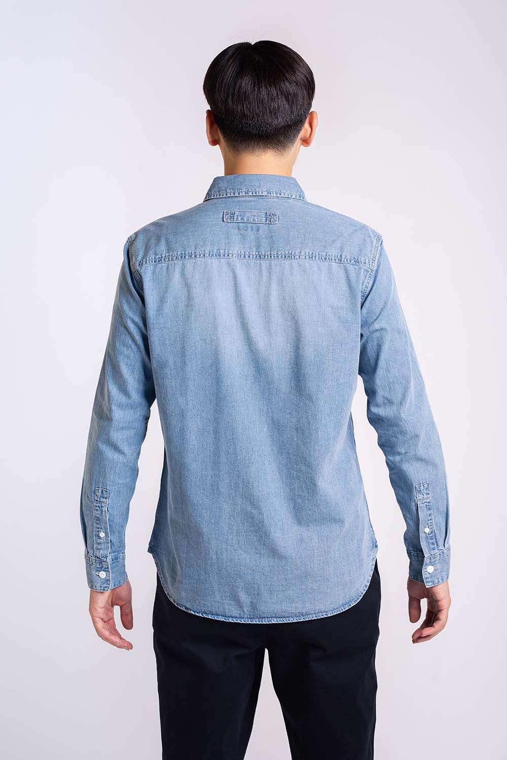 COTTON WOVEN DENIM SHIRTS - MEN2311140027504002