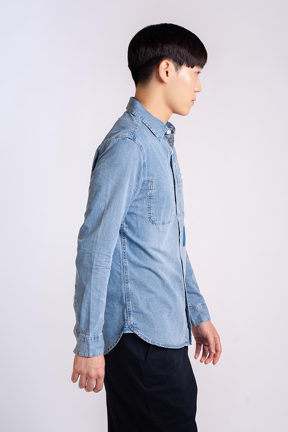 COTTON WOVEN DENIM SHIRTS - MEN2311140027504002