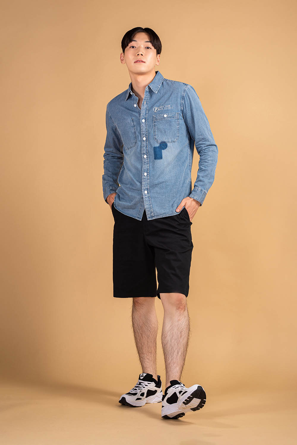 COTTON WOVEN DENIM SHIRTS - MEN2311140027504002