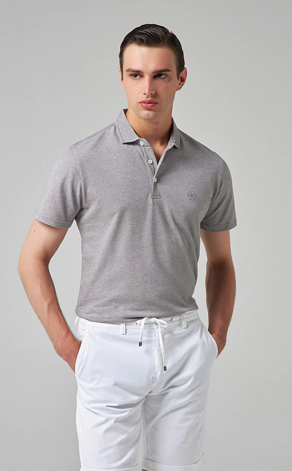 DS Damat Polo T-Shirt Regular Fit Grey