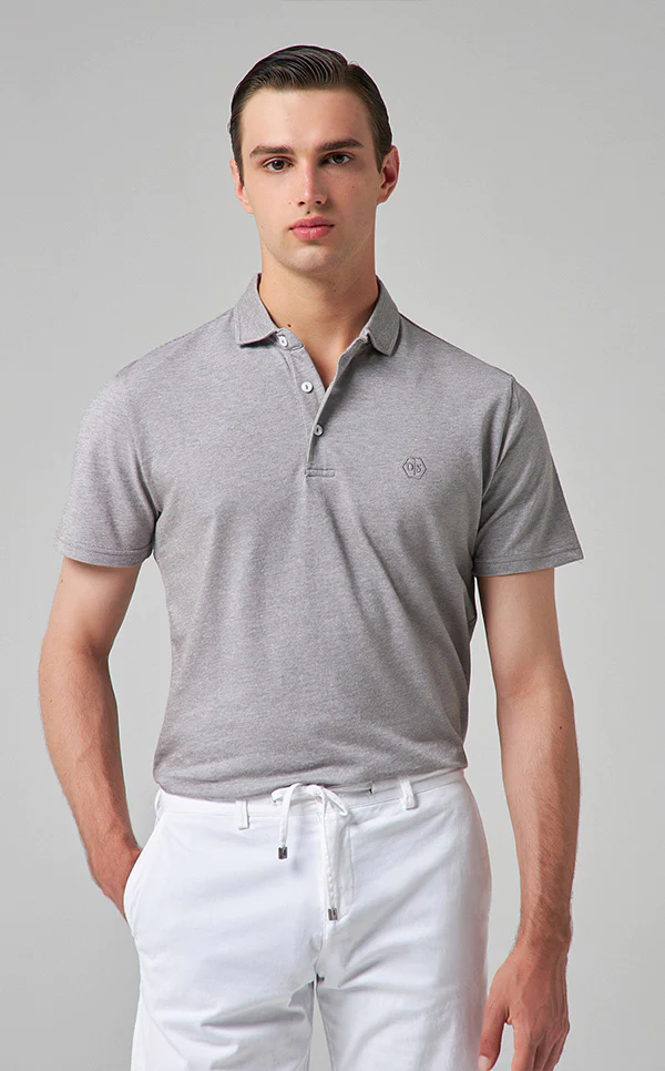 DS Damat Polo T-Shirt Regular Fit Grey