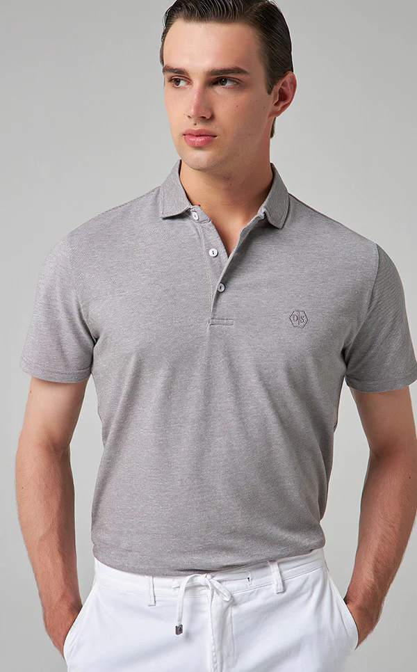 DS Damat Polo T-Shirt Regular Fit Grey