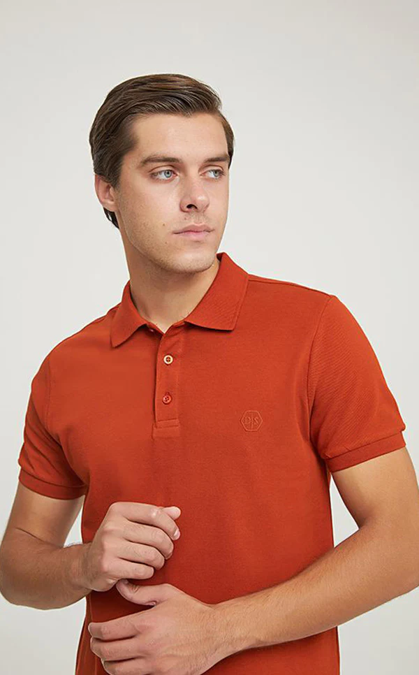 Ds Damat Polo T-Shirt Regular Fit Orange