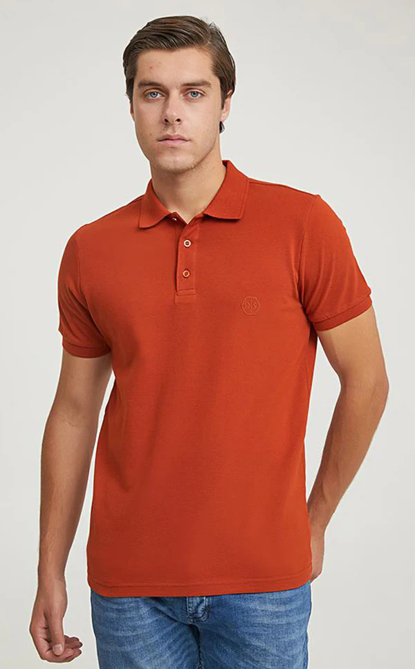 Ds Damat Polo T-Shirt Regular Fit Orange