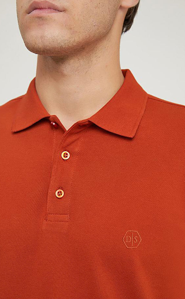 Ds Damat Polo T-Shirt Regular Fit Orange