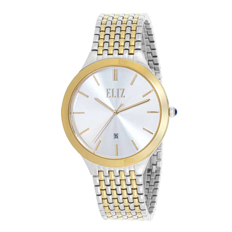ELIZ ES8691G2TST SS Case & Band Date Men"s Watch