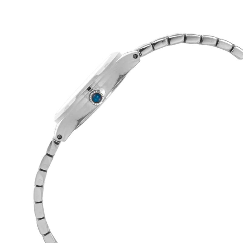 ELIZ ES8691L2SES SS Case & Band Date Women"s Watch