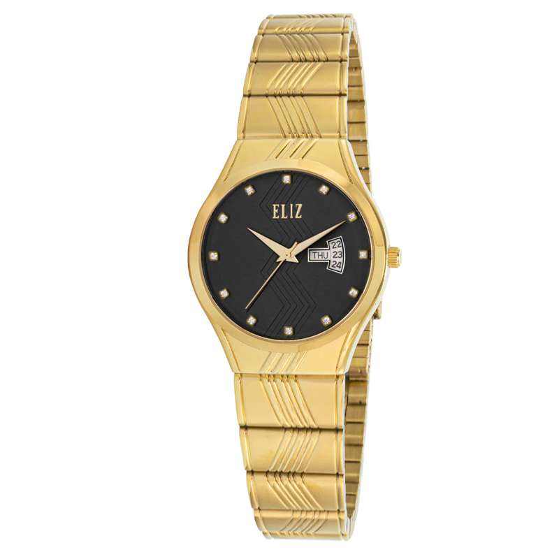 ELIZ ES8705L2GNG SS Caseback & Band Day-Date Women"s Watch