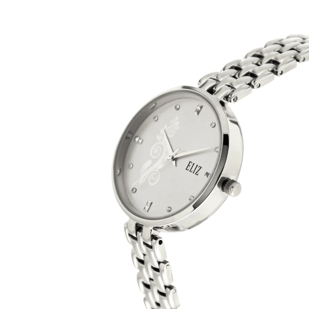 ELIZ ES8718L2SWS Metal Case and Bracelet 3-Hands Women"s Watch