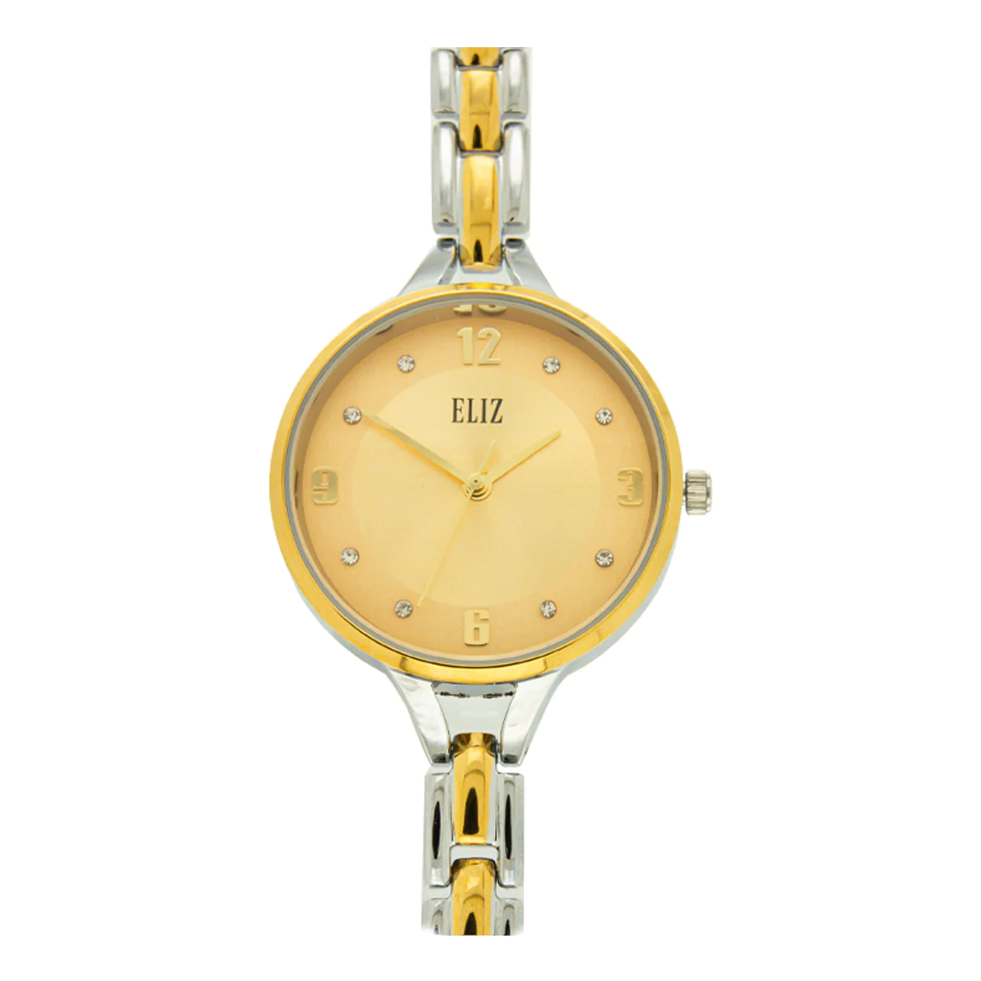 ELIZ ES8719L2TCT Metal Case and Bracelet 3-Hands Women"s Watch