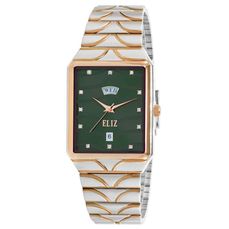 ELIZ ES8744G2UEU SS Caseback & Band Day-Date Men"s Watch