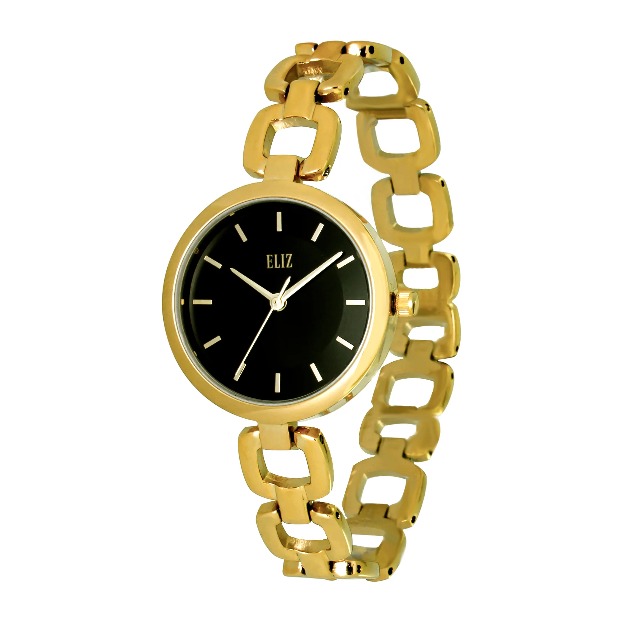 ELIZ ES8758L2GNG Metal Case and Bracelet 3-Hands Women"s Watch