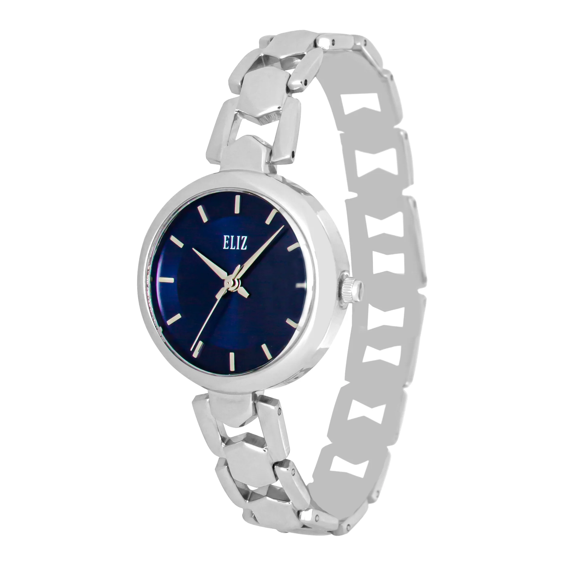 ELIZ ES8759L2SBS Metal Case and Bracelet 3-Hands Women"s Watch