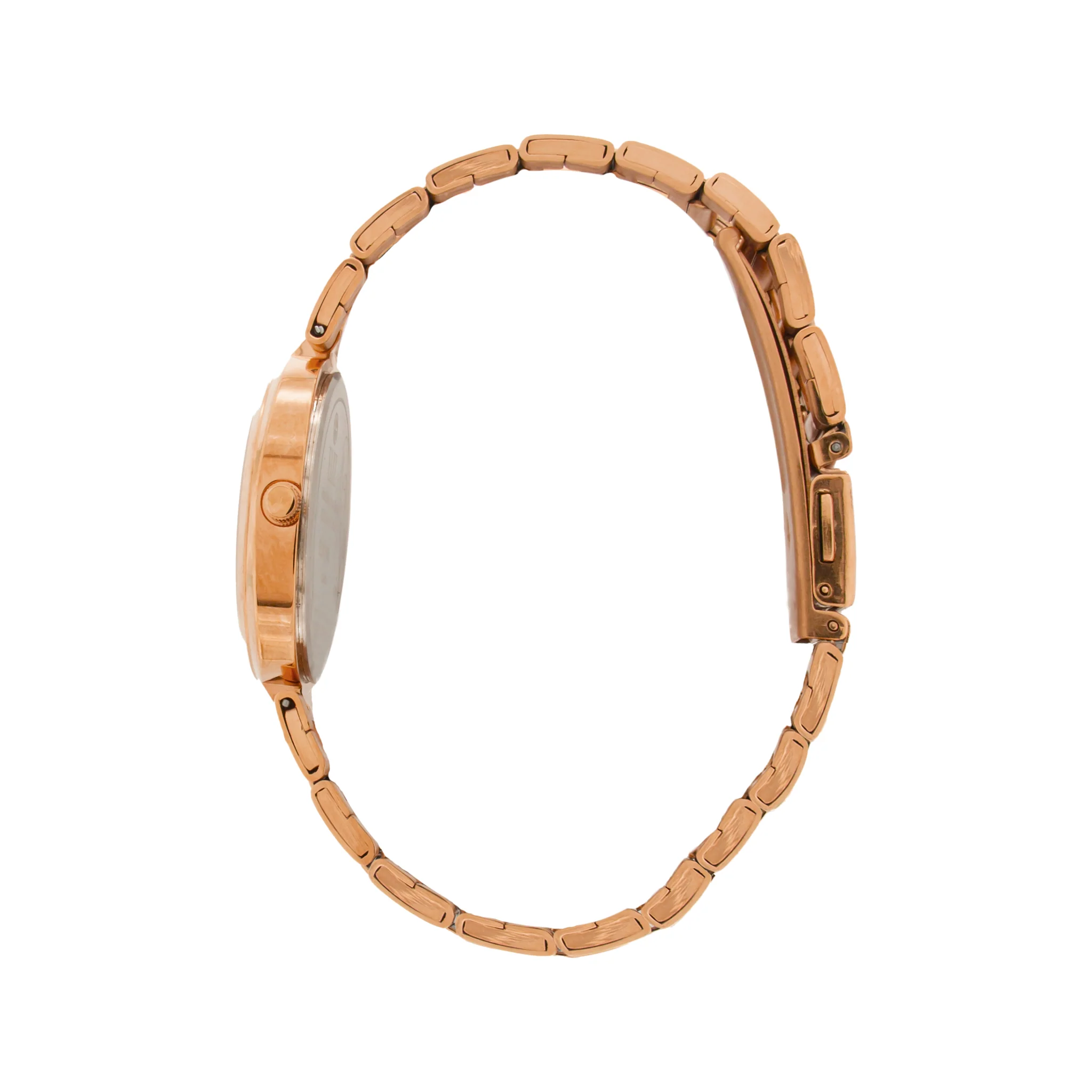 ELIZ ES8760L2RSR Metal Case and Bracelet 3-Hands Women"s Watch