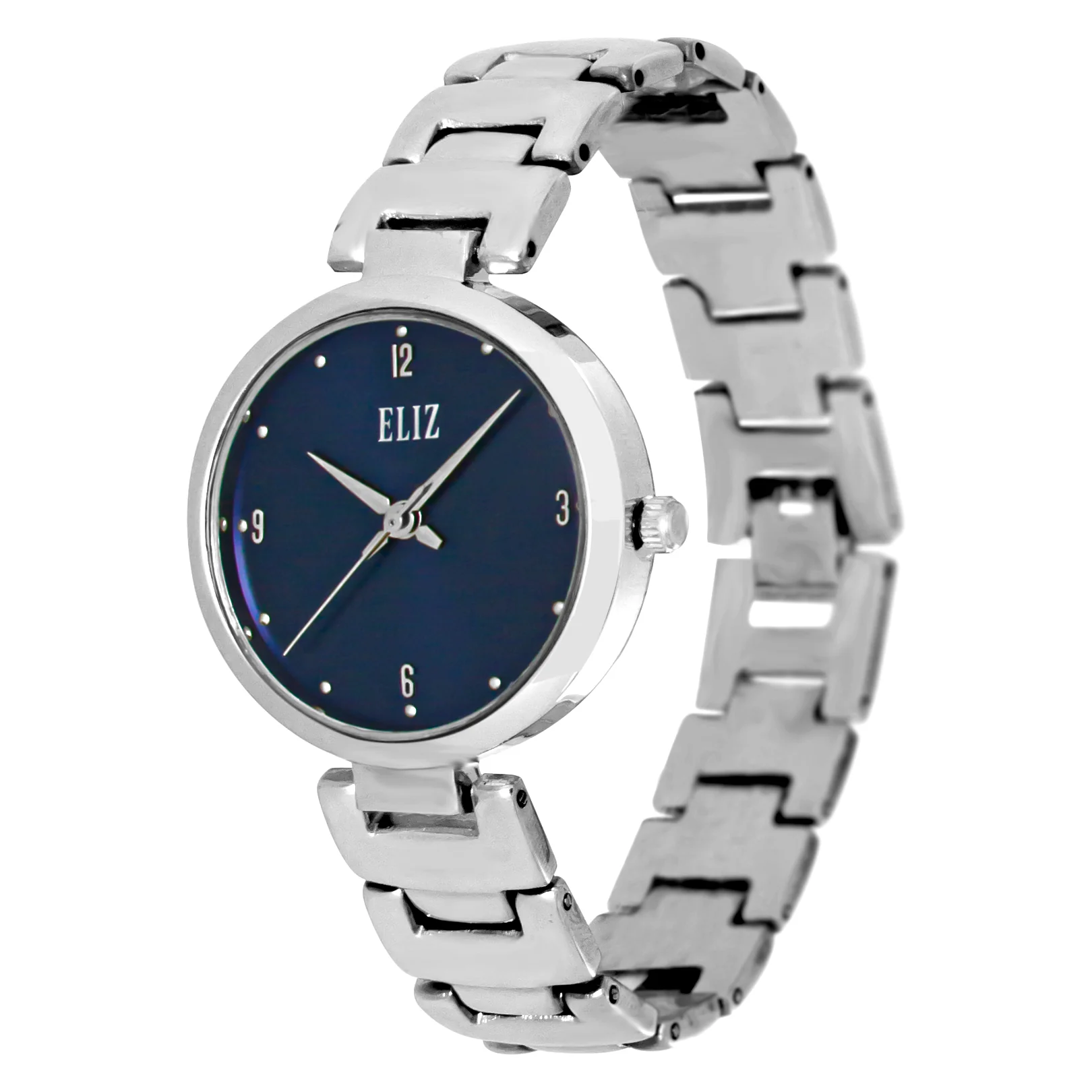 ELIZ ES8762L2SBS Metal Case and Bracelet 3-Hands Women"s Watch