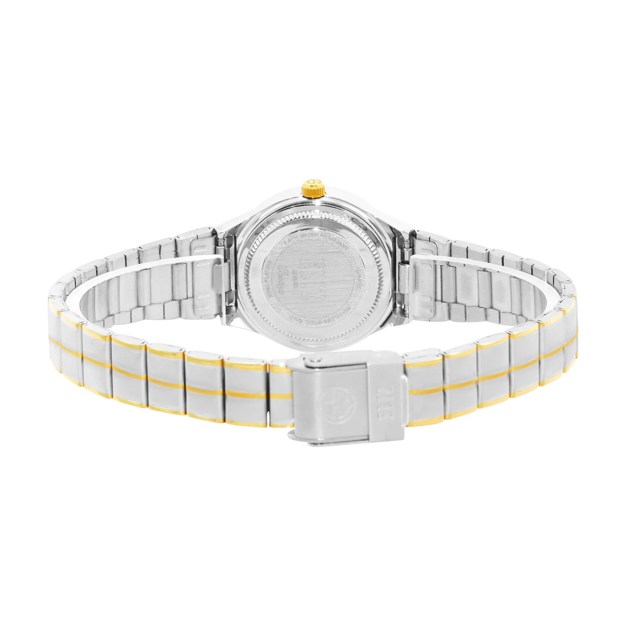 ELIZ ES8769L2TCT SS Caseback & Band Day-Date Women"s Watch