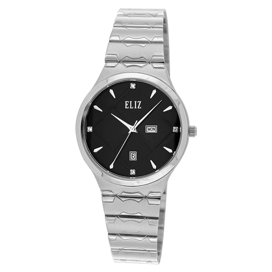 ELIZ ES8770L2SNS SS Caseback & Band Day-Date Women"s Watch