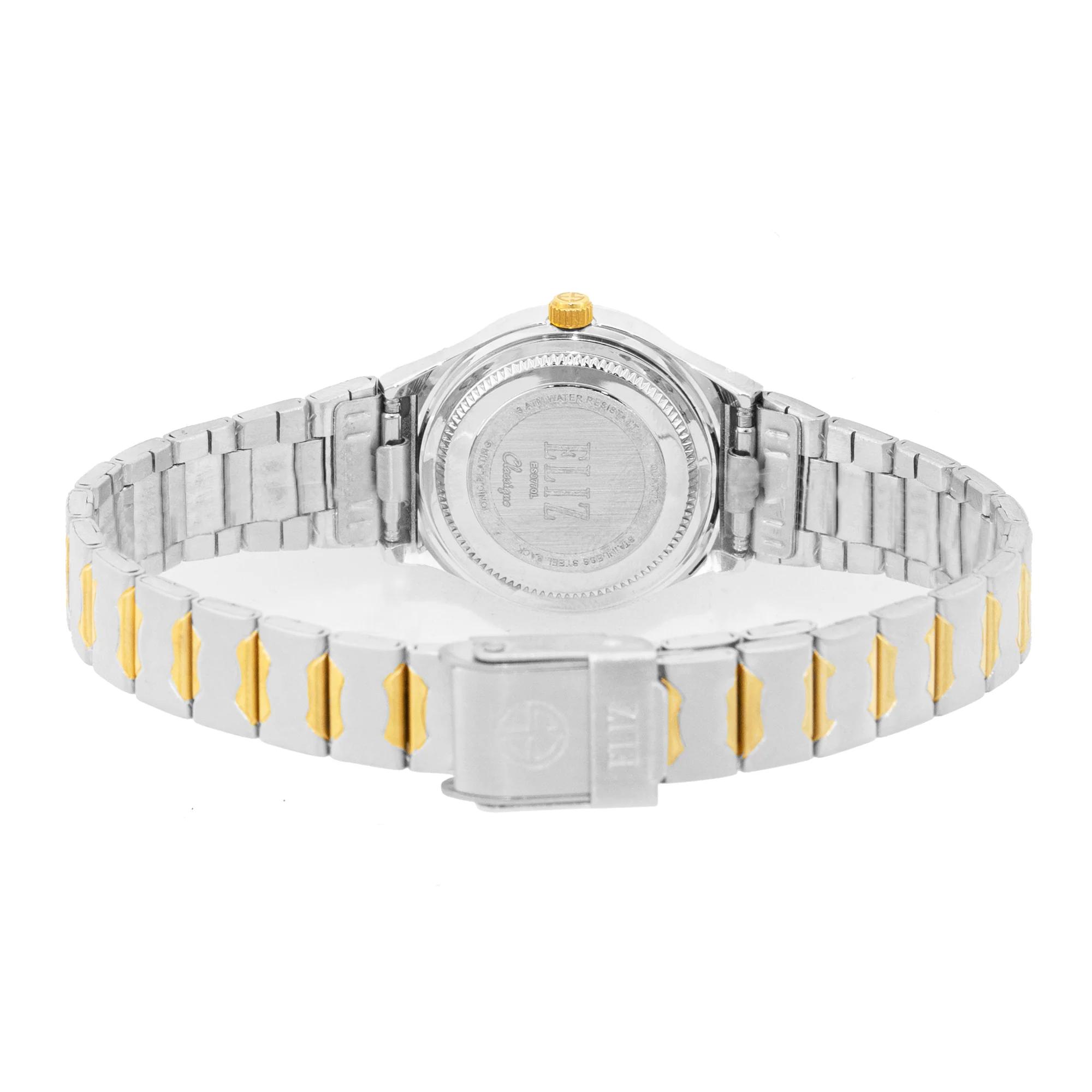 ELIZ ES8770L2TET SS Caseback & Band Day-Date Women"s Watch