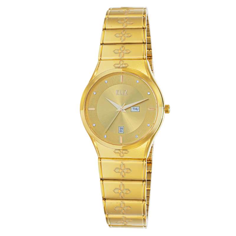 ELIZ ES8800L2GCG SS Caseback & Band Day-Date Women"s Watch