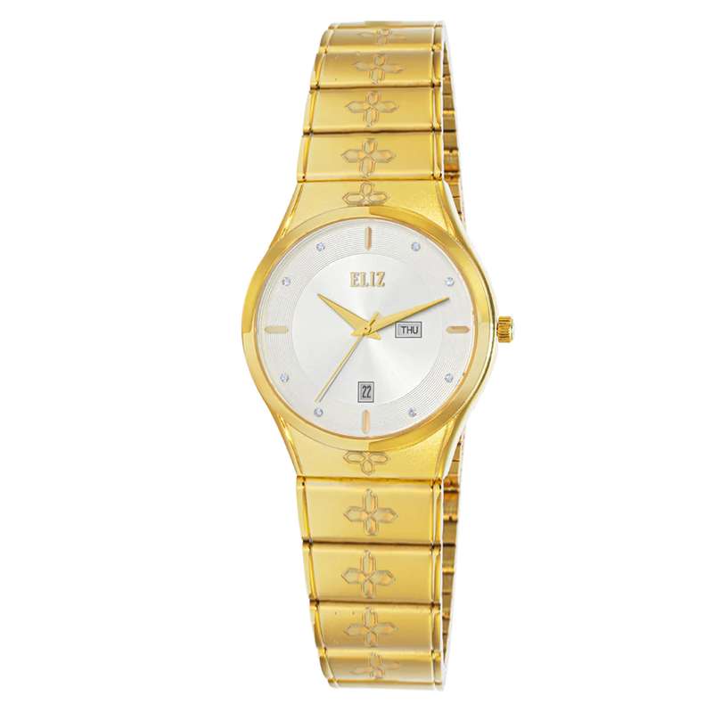 ELIZ ES8800L2GSG SS Caseback & Band Day-Date Women"s Watch