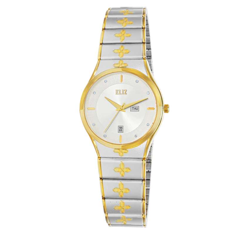 ELIZ ES8800L2TST SS Caseback & Band Day-Date Women"s Watch