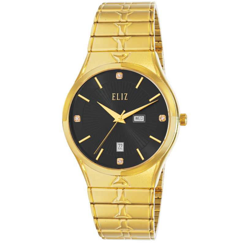 ELIZ ES8801G2GNG SS Caseback & Band Day-Date Men"s Watch