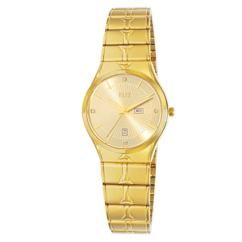 ELIZ ES8801L2GCG SS Caseback & Band Day-Date Women"s Watch